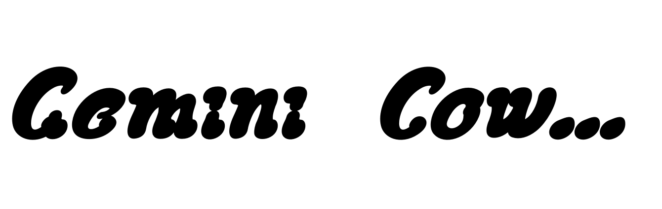 Gemini Cows Bold Italic